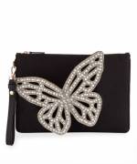 Sophia Webster Black Butterfly Clutch Bag